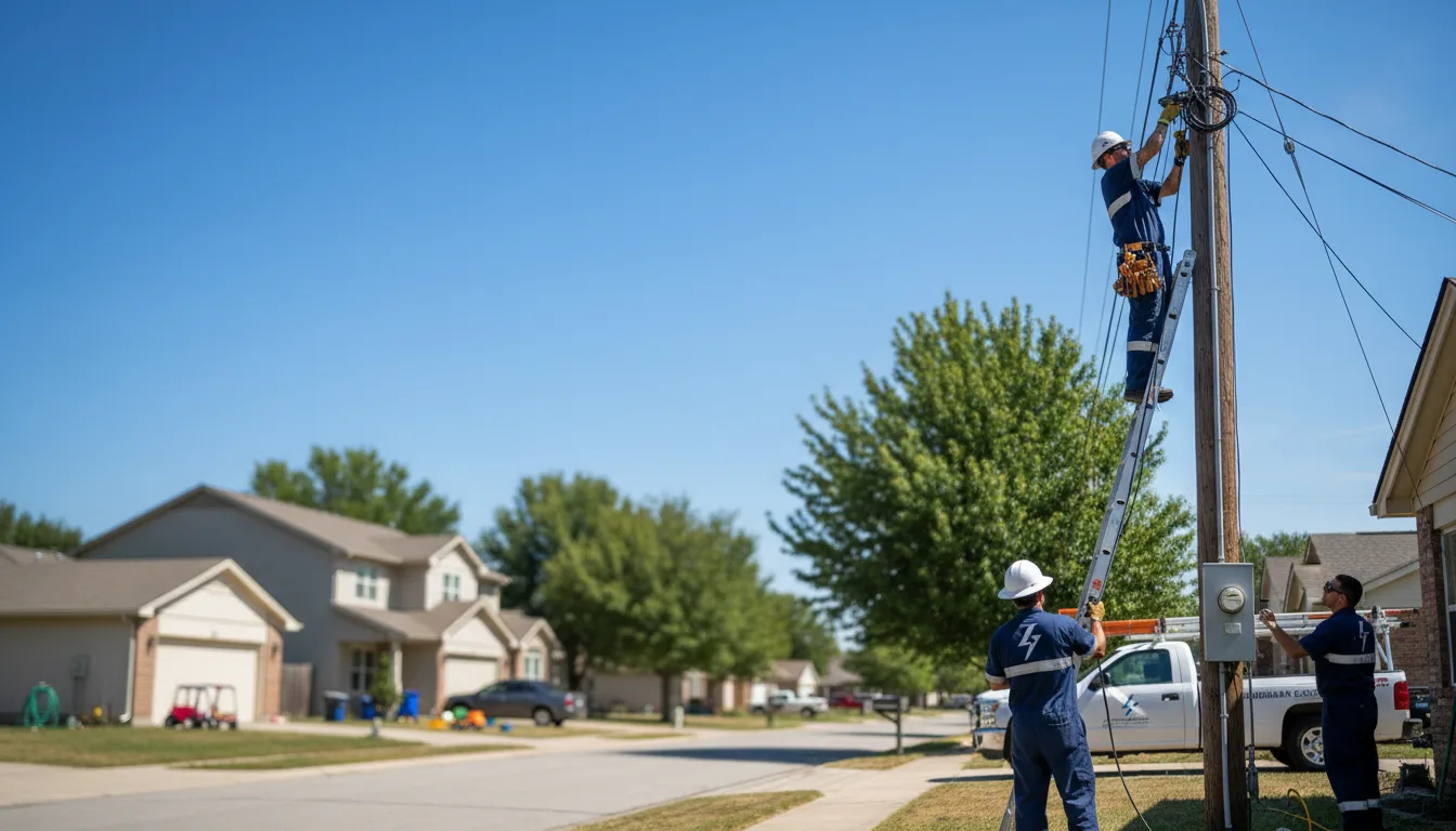 Residential electrician providing installation services in Mclean, NE